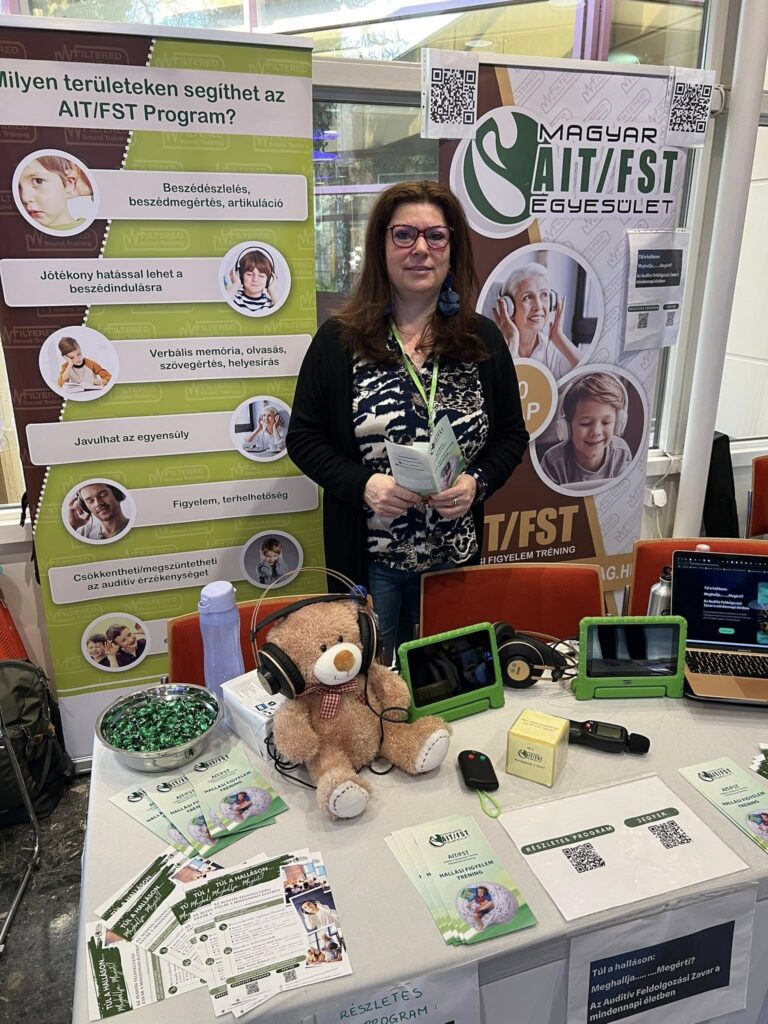 Tünde Tóth at the Hungarian AIT/FST Association stand